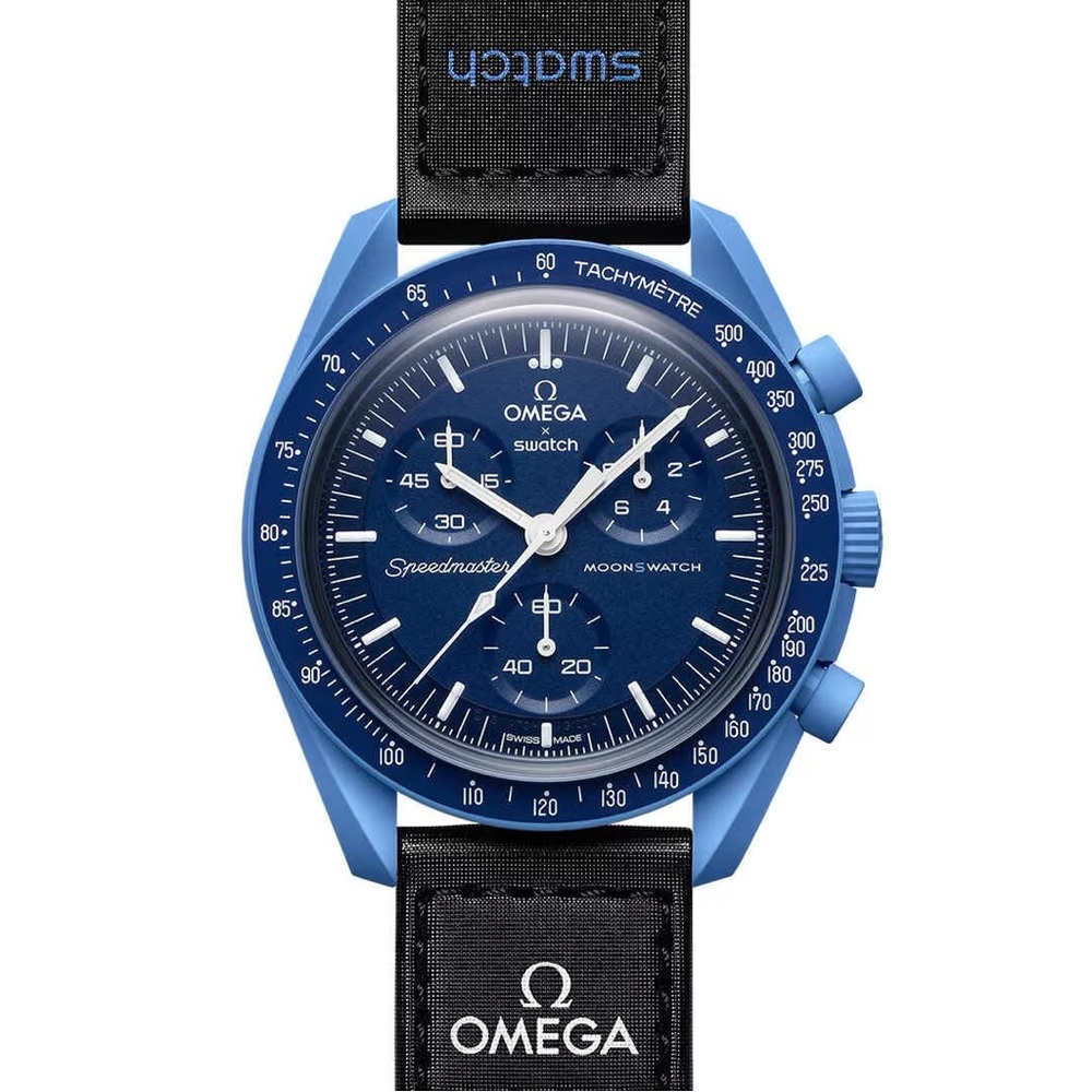 AUTHENTIC NEW SWATCH OMEGA MISSION TO NEPTUNE RARE WATCH